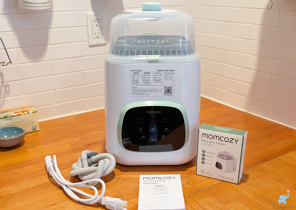 unboxing the momcozy baby bottle washer pro