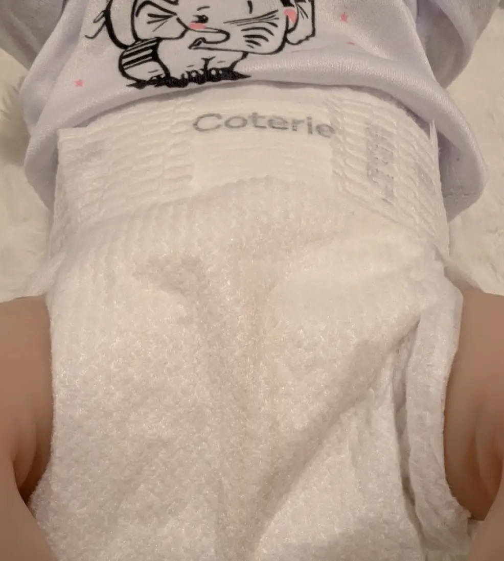 coterie diaper gusset close-up